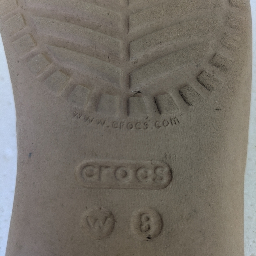 Crocs Women's Tan Leopard Sandals - Picture 4 of 4